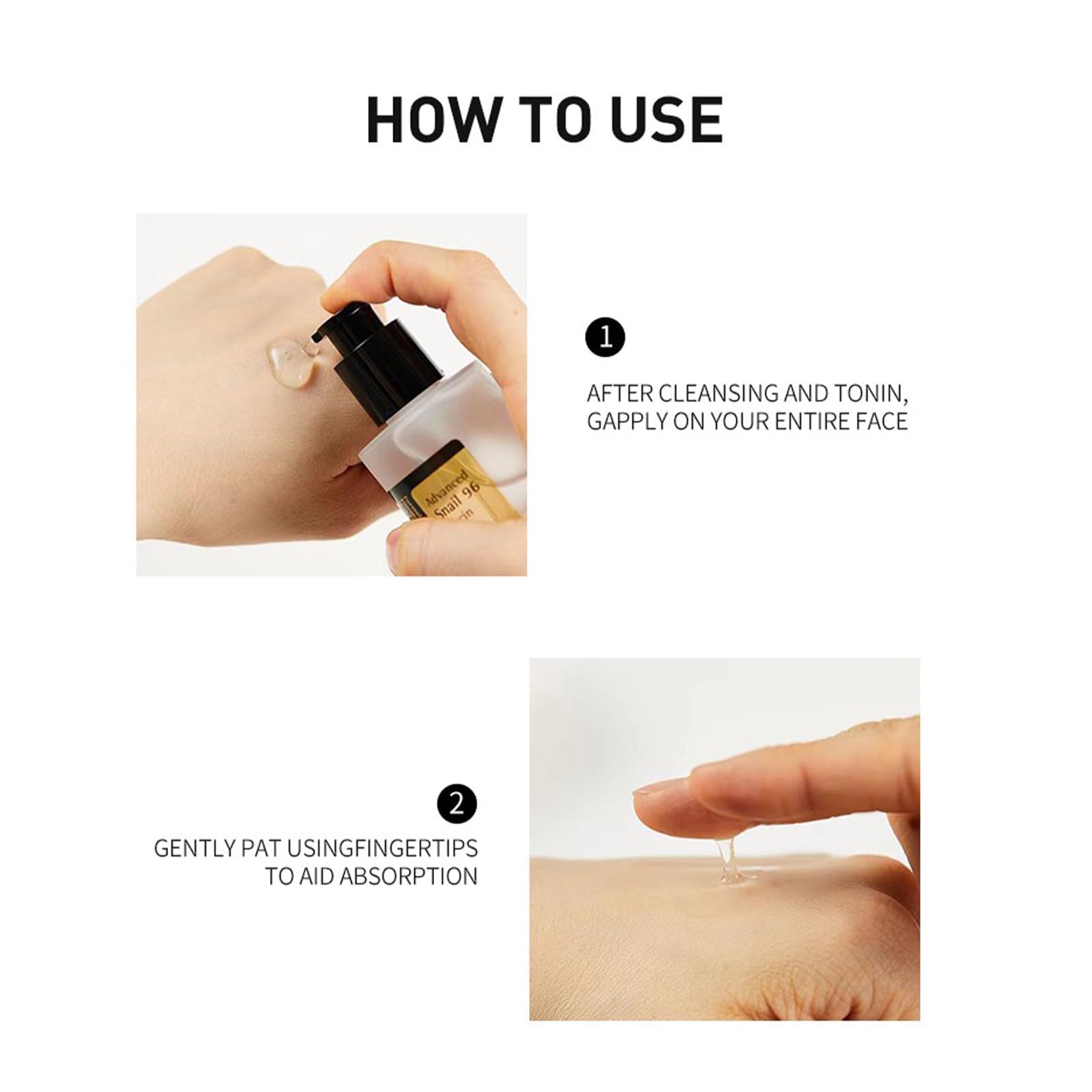 Advanced Snail Mucin 96% Power Repairing Essence, Snail 96% Mucin Essence - Anti-Aging Serum, with Snail Secretion Filtrate for Dull and Damaged Skin (2)