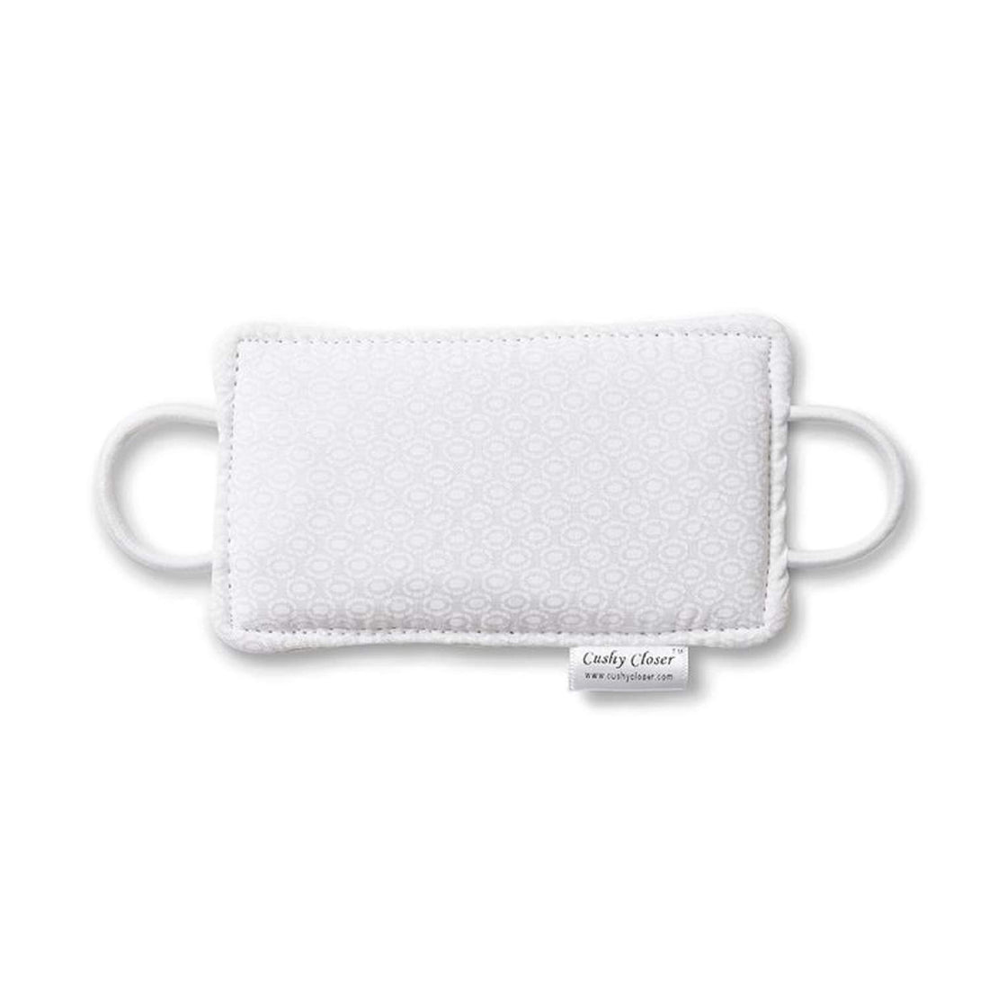 The Original Cushy Closer Door Cushion- White- | No More Noisy Doors! | Door Latch Cover- Baby Safety for Quiet Doors- Childproofing