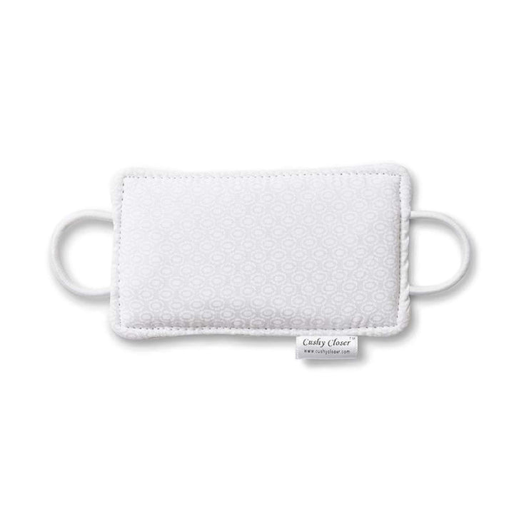 The Original Cushy Closer Door Cushion- White- | No More Noisy Doors! | Door Latch Cover- Baby Safety for Quiet Doors- Childproofing