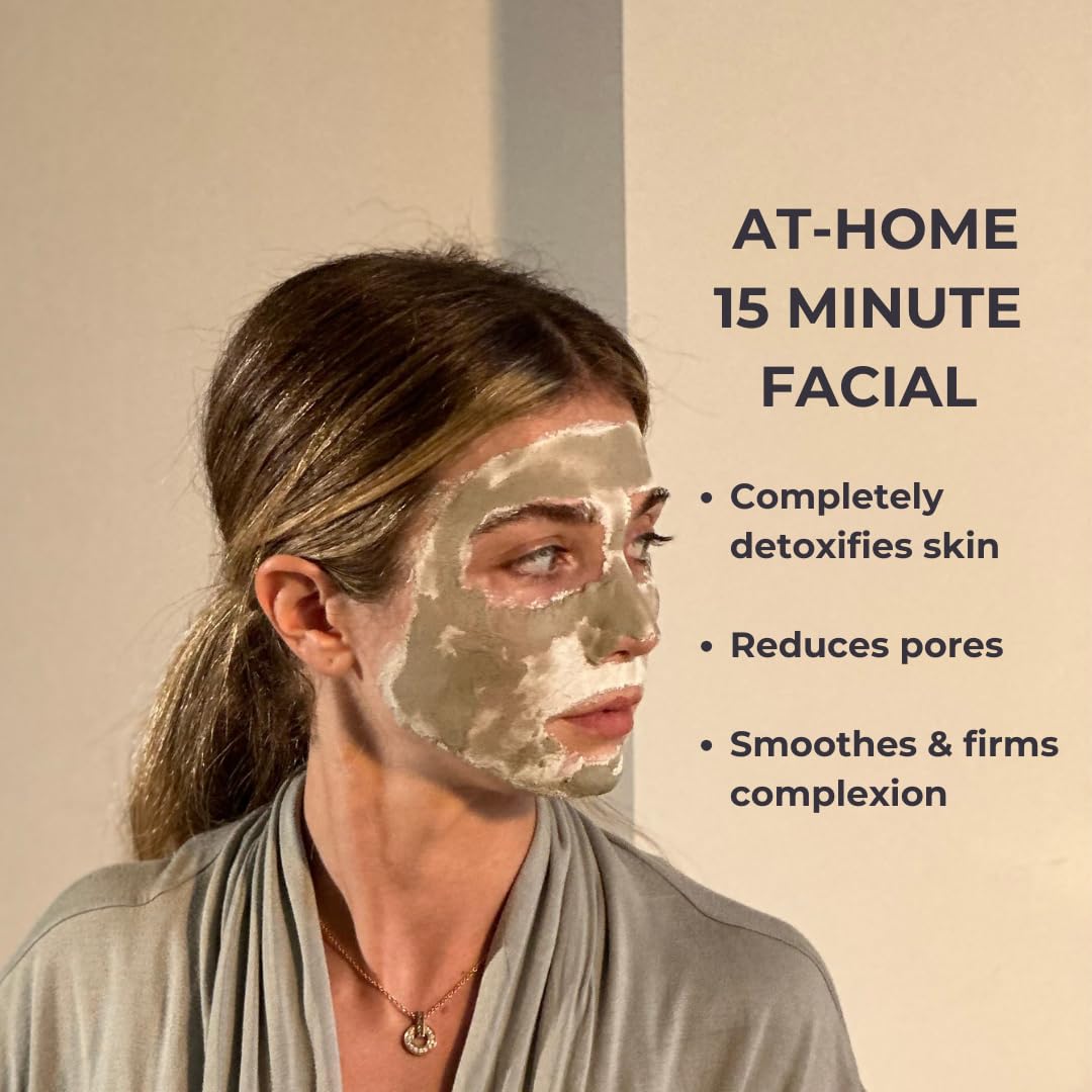 ZeoClay Face Mask - Pore Reducer - Detoxifying & Cleansing Clay Mask - 100% Organic - Spa Quality