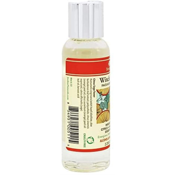 Bretanna All-Natural Witch Hazel, Alchohol Free Face & Body Cleansing Toner, Infused with Citrus Sage Aloe True Essential Oils for Sensitive Skin, 2.25 Oz by Bretanna