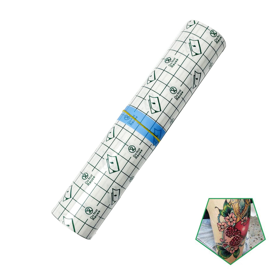 Tattoo Aftercare Bandage Roll 8x 2 Yard - Waterproof Transparent Film For Tattoos Initial Healing And Skin Repair Adhesive Tattoo Supply Wrap