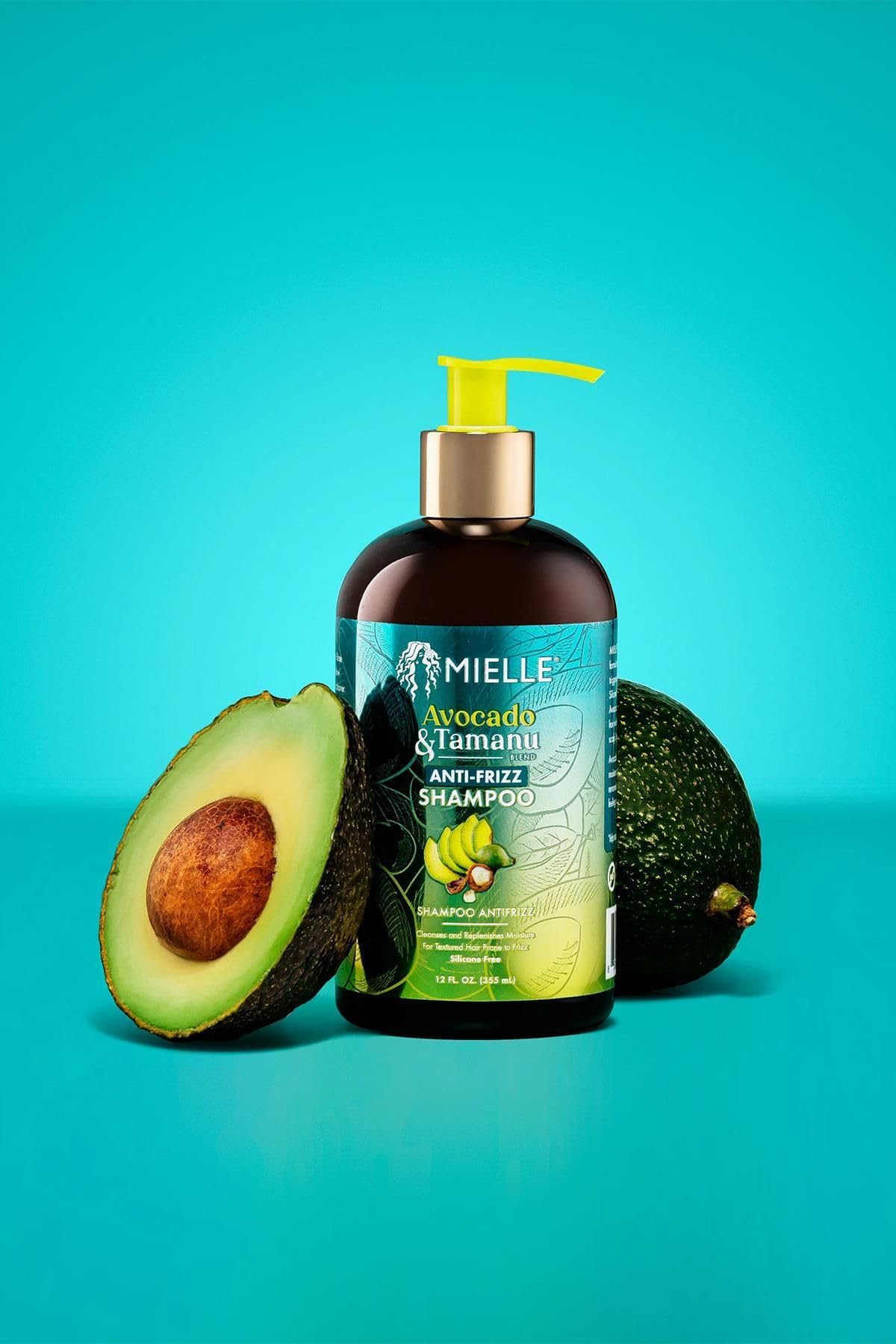 Mielle Avocado & Tamanu Anti-Frizz Shampoo 12 Fl Oz (Pack of 1)