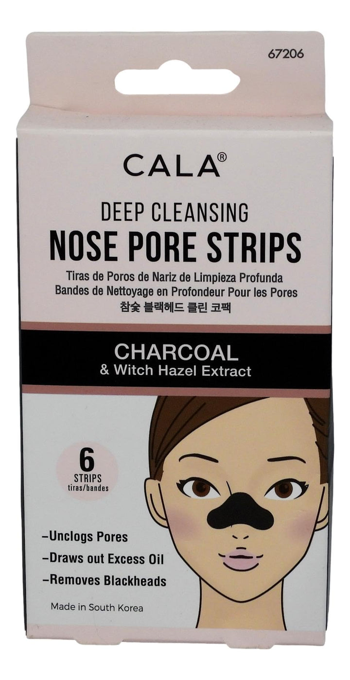 Cala Pure Radiance Charcoal Nose Pore Strips 6 Count