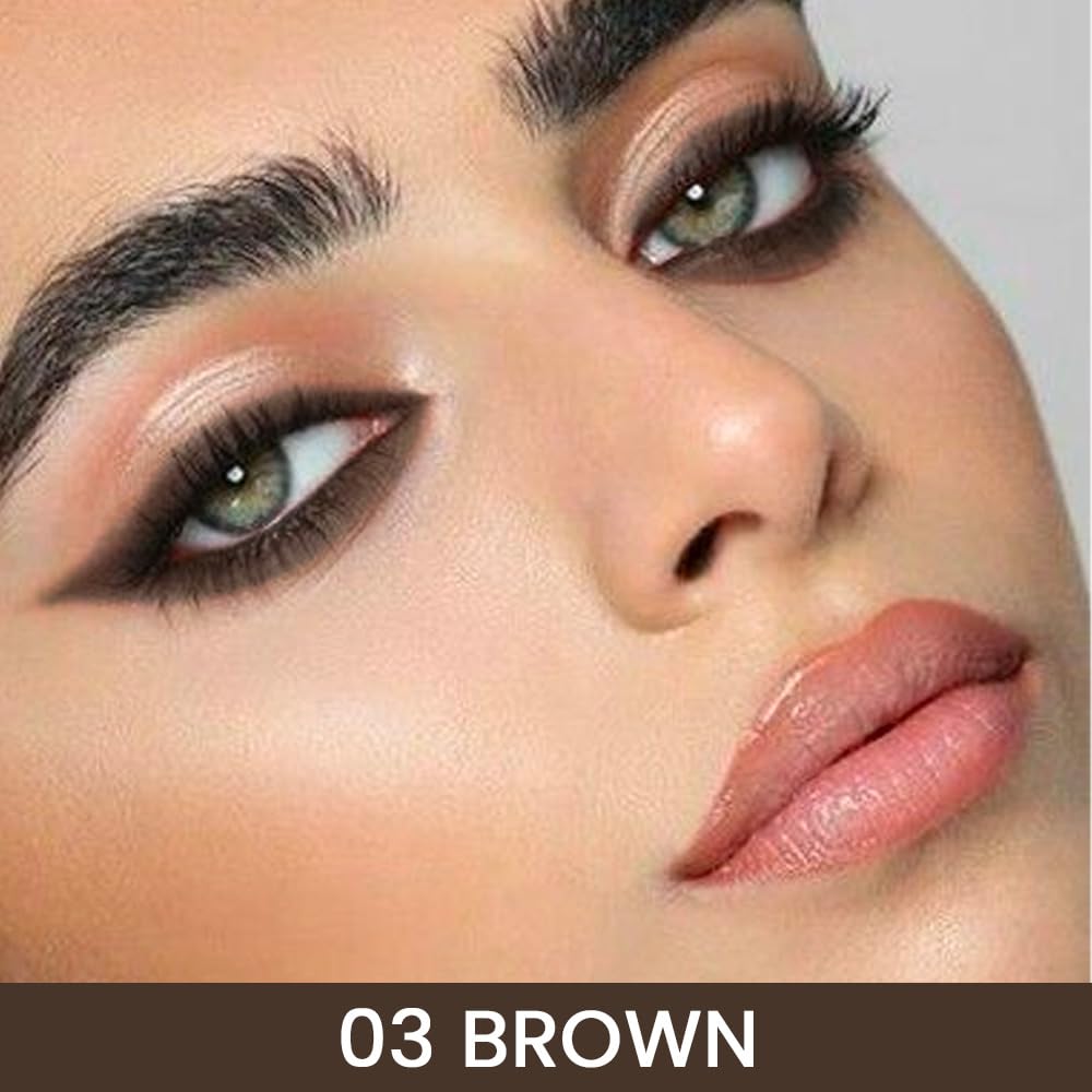 AMY'S DIARY Brown Gel Eyeliner Pencil,Waterproof Smudge Proof Eye Liner Pen,Cat Eye Goth Halloween Makeup,Eye Face Paint Lipstick Crayon,Color Colorful Eyeliner Eyeshadow Stick (brown)