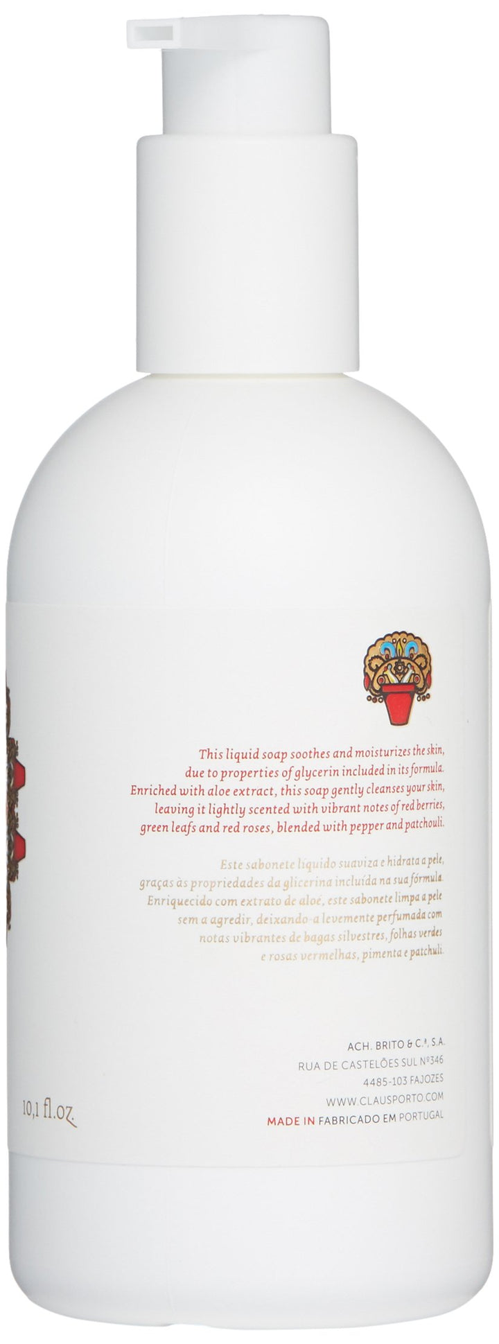 claus porto favorito liquid soap, red poppy, 10.14 fl. oz.