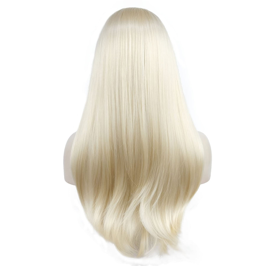 #613-Pale Blonde: Aimole Long Straight 3/4 Women'S Wigs Hair Piece Synthetic Hair With Black Headband(613-Pale Blonde)