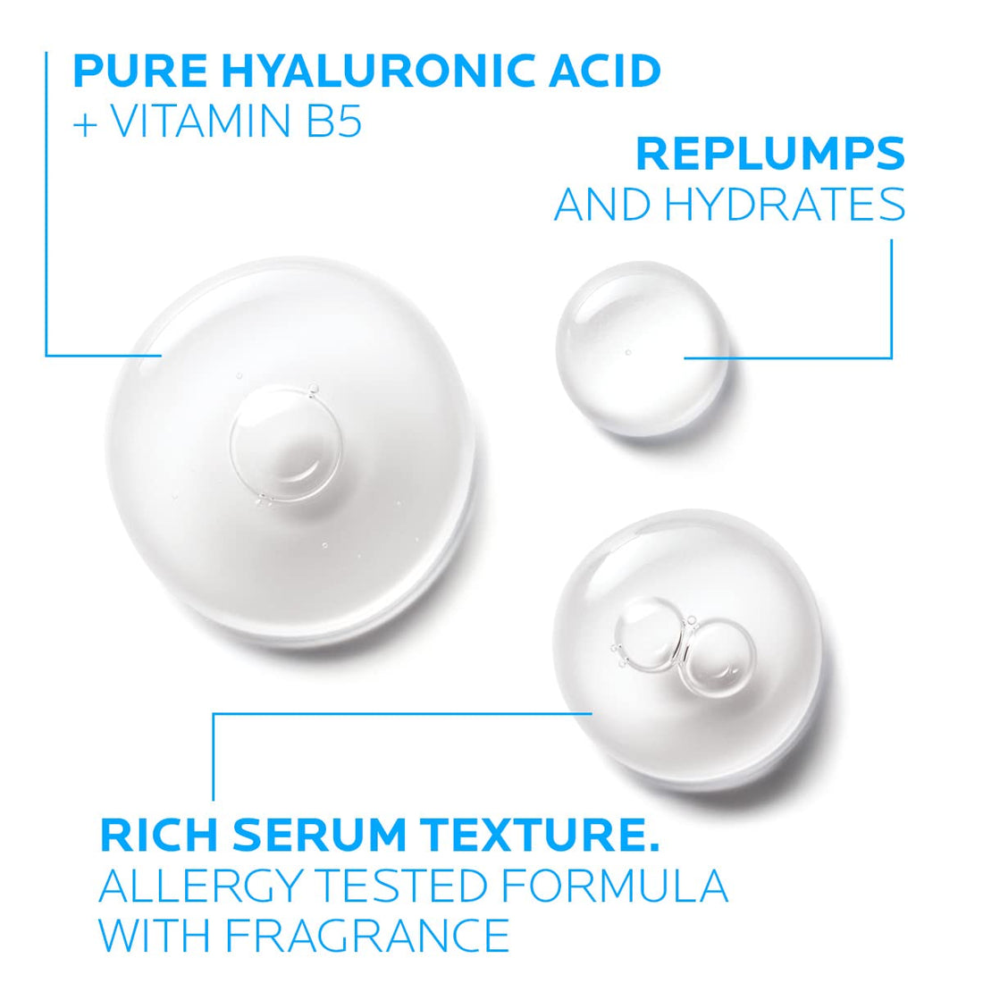 La Roche-Posay Hyalu B5 Pure Hyaluronic Acid Serum for Face, with Vitamin B5. Anti-Aging Serum Concentrate for Fine Lines. Hydrating, Repairing, Replumping. Suitable for Sensitive Skin