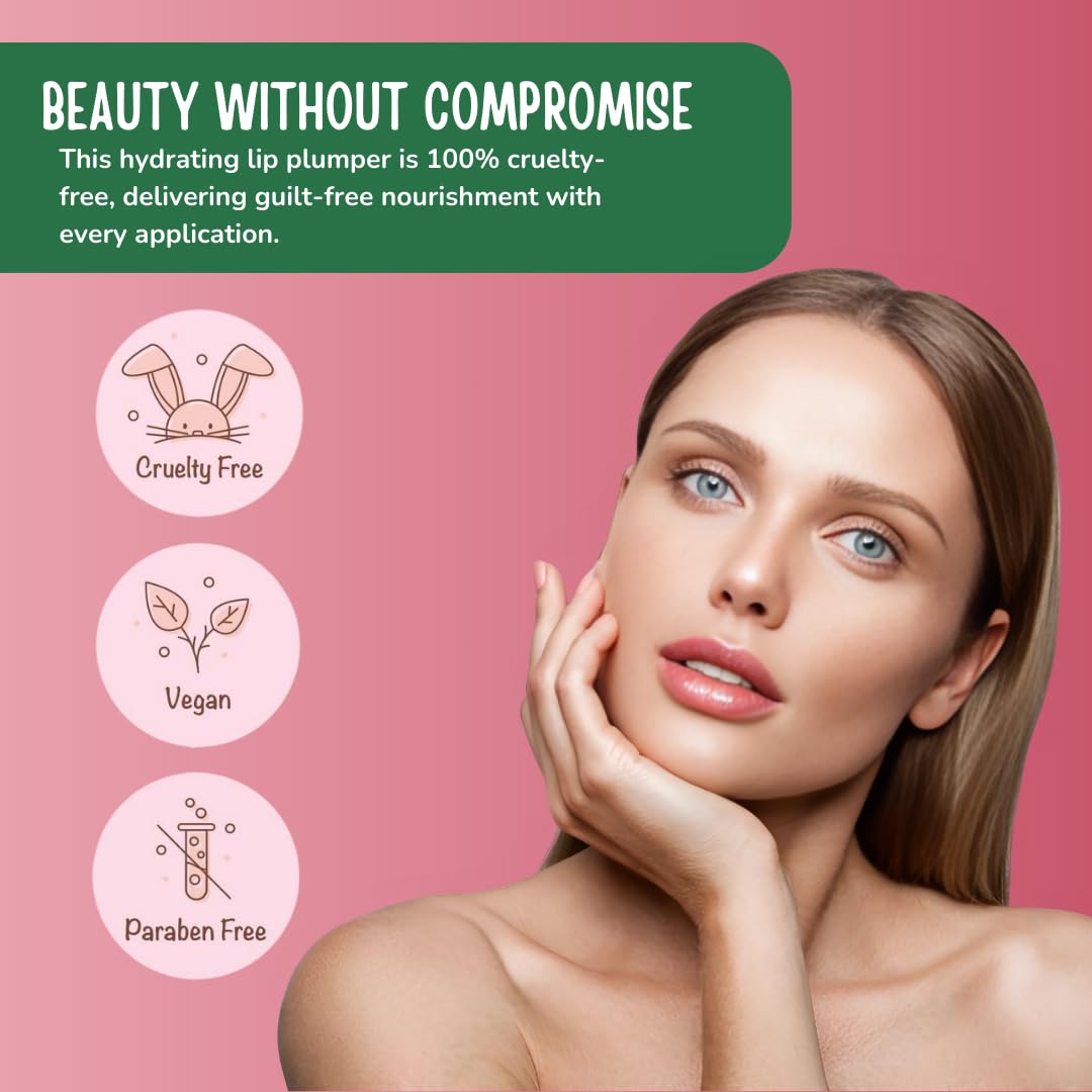 RUDE Cosmetics Berry Plump Lip Plumper Set, Plumping Lip Gloss for Women, Hydrating Cute Lipgloss Plump with Hyaluronic Acid, Shea Butter, Vitamin E & Chili Extract, Vegan, Fairy & Strawberry