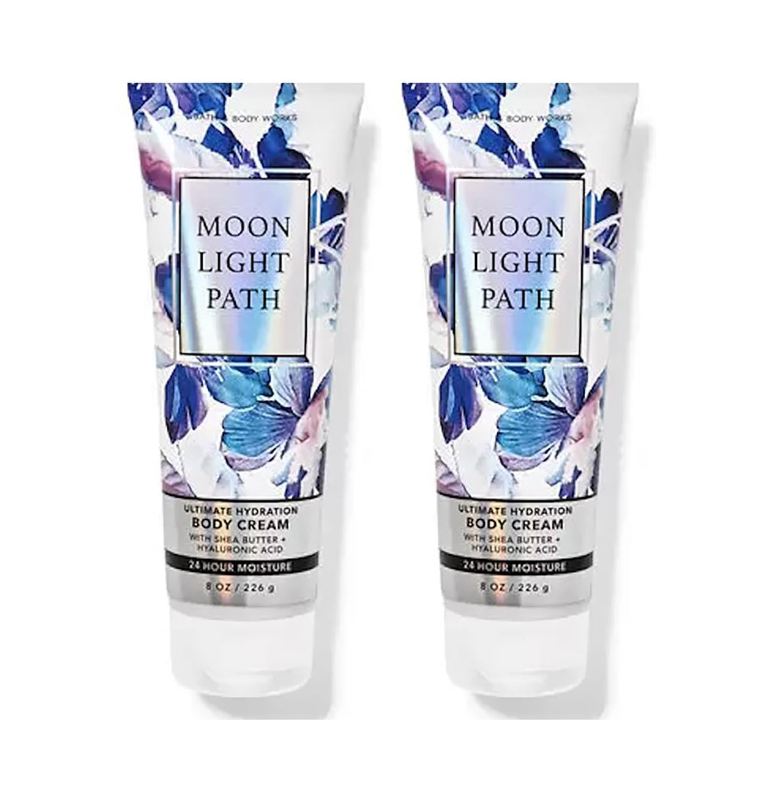 Bath & Body Works Ultimate Hydration Body Cream For Women 8 Fl Oz 2- Pack (8 Ounce (Pack of 2), Moonlight Path)