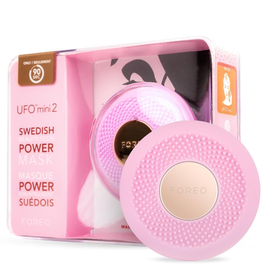 FOREO UFO mini 2 Spa-level Power Mask Device for an Accelerated Facial Treatment, Pearl Pink