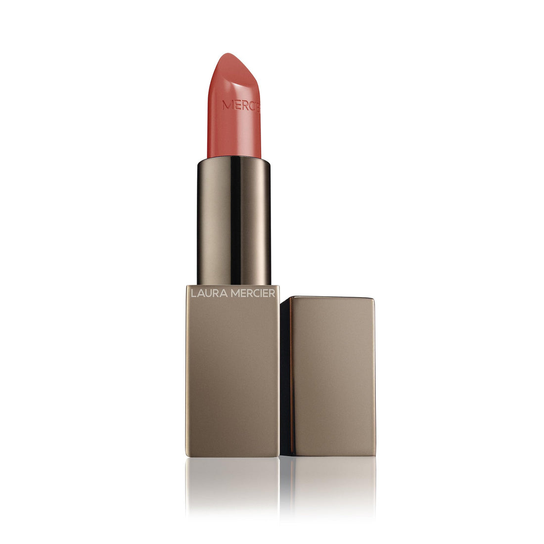 Laura Mercier Rouge Essentiel Silky Crème Lipstick, Weightless, Creamy Texture, Comfortable and Moisturizing on Lips, High-Impact Color, Satin Finish, Nu Prefere