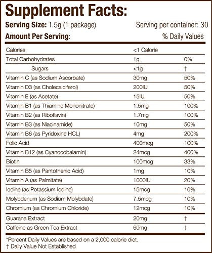 VitaPerk Energy, Original (Flavorless), 30 pack, Add HEALTHY ENERGY plus 15 Vitamins and Minerals to your favorite brewed coffee
