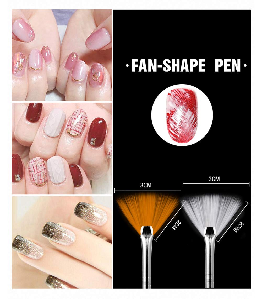 Yimart 20PCS Nail Art Design Dotting Painting Drawing Polish Brush Pen Tools