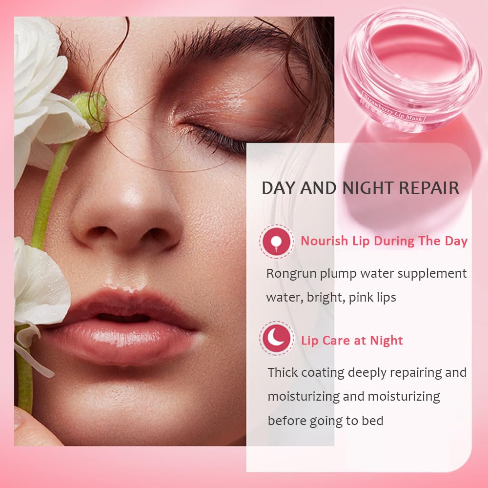 8PCS Bee Lip Balm Honey Pot, Fruit Moisturizing Propolis Lip Mask, Lip Mask Overnight Propolis Moisturizing Lip Balm Hydrating Prevention Dry and Crack Lip Scrubs Exfoliator Lip Wrinkle Care Products