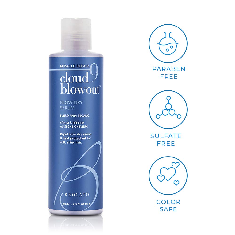 Brocato Cloud 9 Blowout Miracle Repair Blow Dry Serum, 250ml