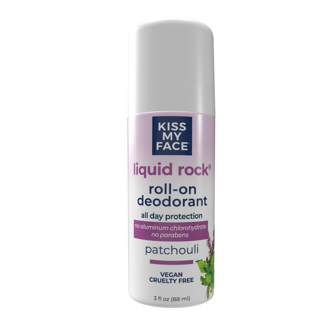 Kiss My Face Liquid Rock Deodorant 3 fl oz (88 ml) Peaceful Patchouli AD