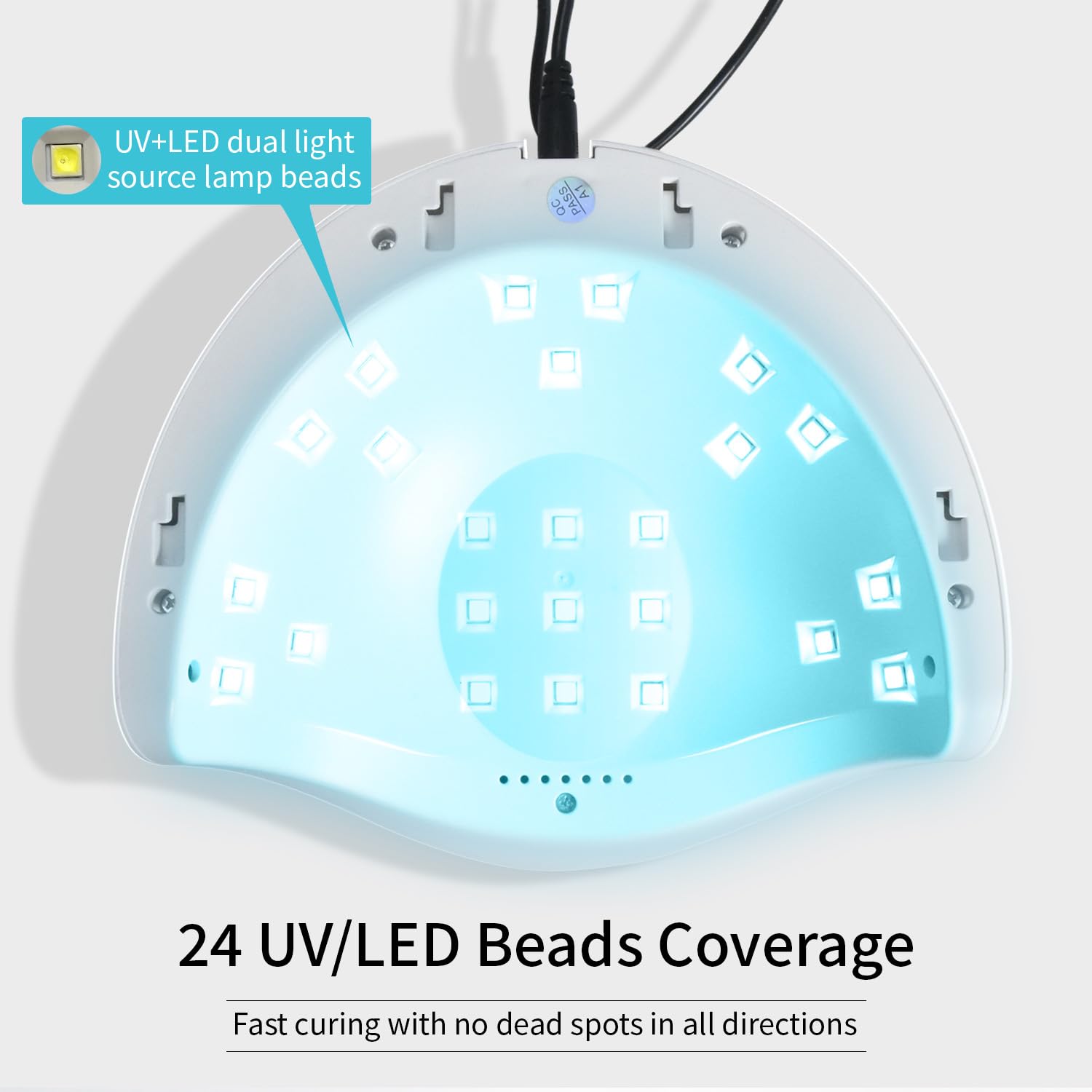 JODSONE U V LED Nail Lamp, Nail Dryer for Gel Polish, Led Light with Automatic Sensor & 4 Timers