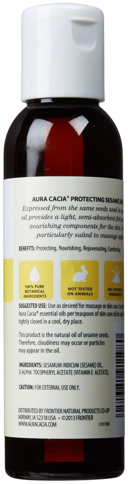 Aura Cacia - Veg Massage Oil Sesame 4 Oz