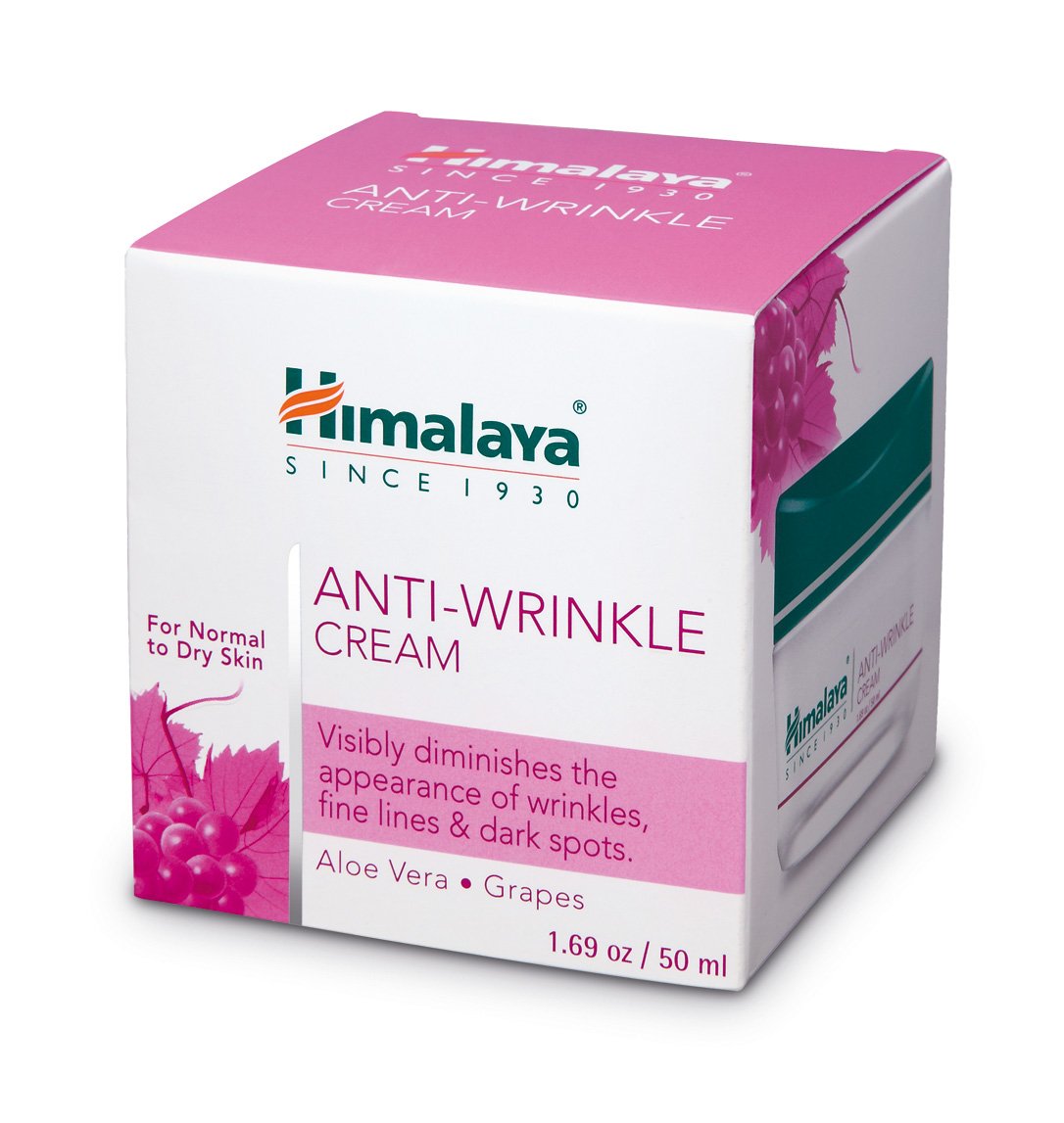 Himalaya AntiWrinkle Cream with Grapes and Aloe Vera,Reduces wrinkles,Fine Lines and Age Spots,1.69 oz/50ml