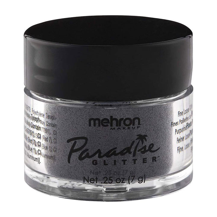 Mehron Makeup Paradise AQ Glitter (0.25 oz) (BLACK)