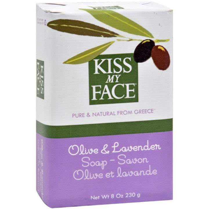 Kiss My Face Moisturizing Bar Soap for All Skin Types - Olive & Lavender - 8 oz