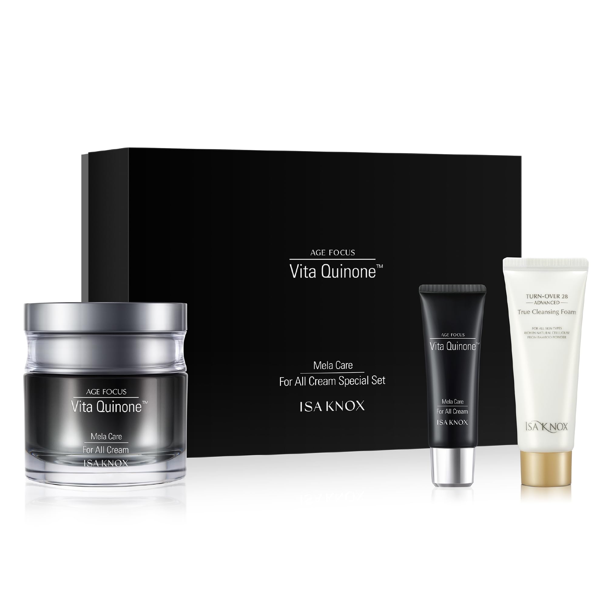 ISA KNOX Age Focus Mela Care Cream Set (3.7fl oz) - Dark Spot Moisturizer by LG Beauty. Niacinamide, Collagen, Vitamin B12, Vitamin C Derivatives.