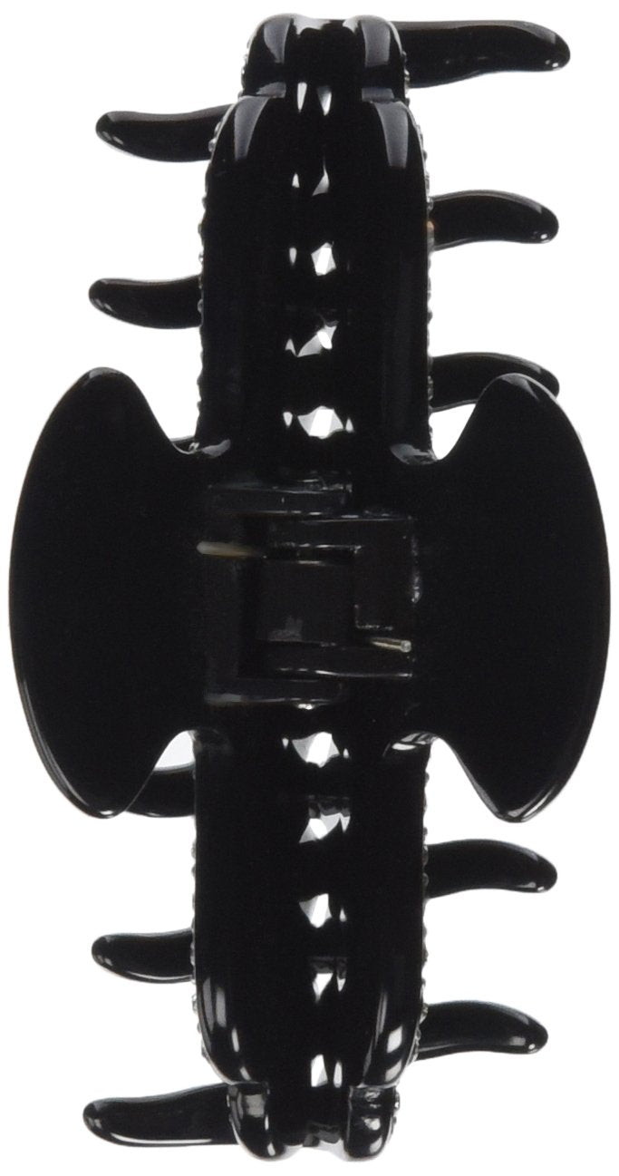 Caravan Hand Made Black Hair Claw With Crystal Stones