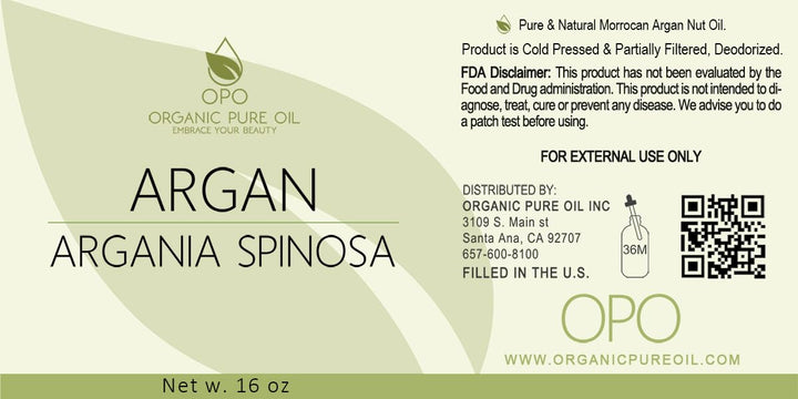 Moroccan Argan Oil - Pure & All Natural, Partially Filtered, Reduced Scent, Unscented Deodorized Argon Oil Perfect for Hair, Skin, Scalp, Body Care Moisturizer 16 OZ - Marrakesh Oil