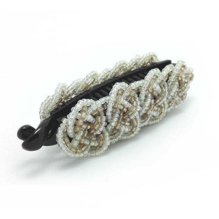 (3.2 )White : Meilliwish Noble Beautiful Lady Banana Hair Clip Ponytail Holder(H36)(White)