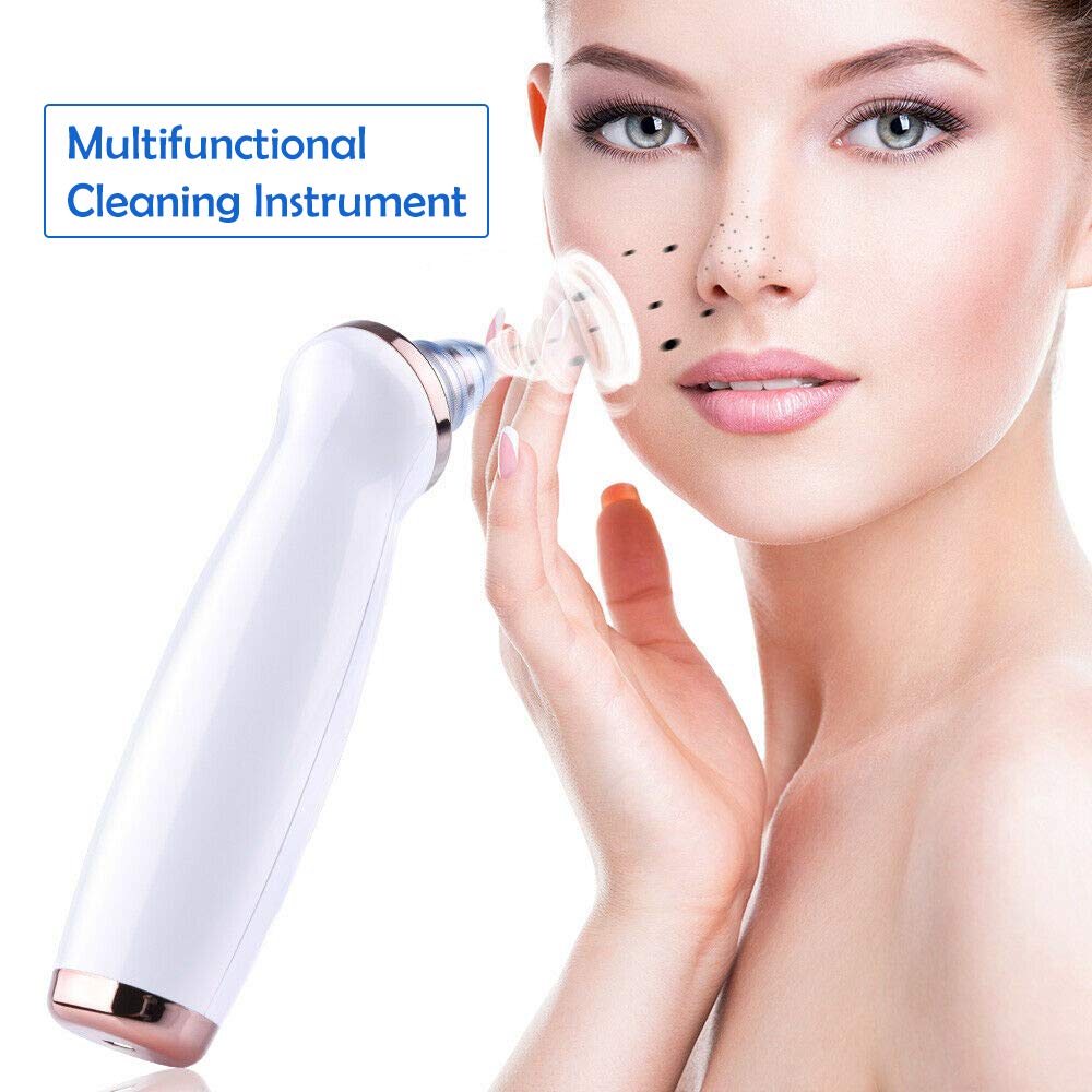 Fine Peak Blackhead Remover Vacuum Pore Cleanser with 5 Probes
