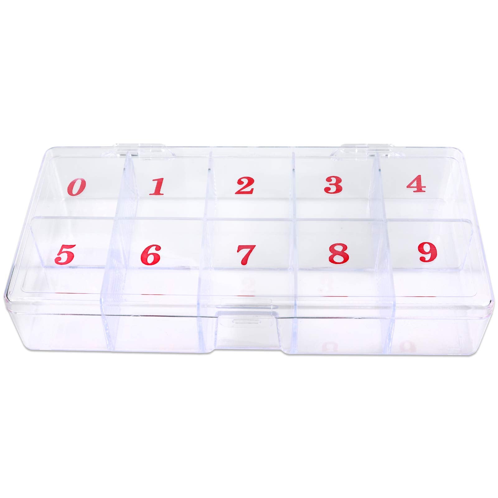 1p Empty Storage Box Case Container Compartment for Nail Art Tips Good Quality