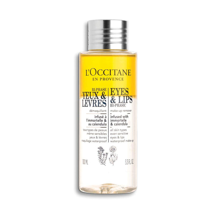 L'Occitane Bi-Phasic Make-Up Remover For Eyes Lips 100Ml