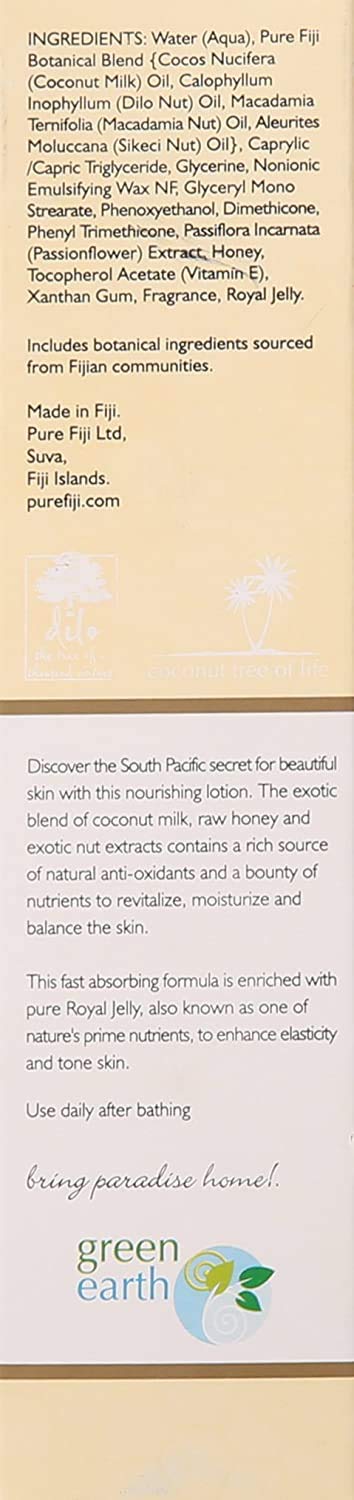 Pure Fiji Hydrating Body Lotion Coconut Milk and Honey Travel Size, 3 Ounce