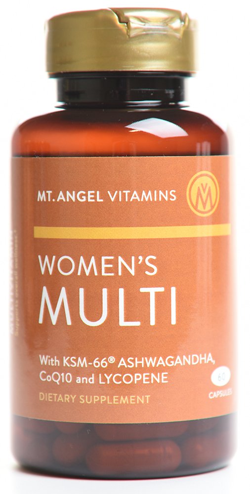 Mt. Angel Vitamins - Daily Womens Multivitamin - Adult Formula with Iron, Calcium, KSM-66 Ashwaganda, and a Potent Proprietary Herbal Blend of The Best Womens Vitamins - 60 Count Capsules