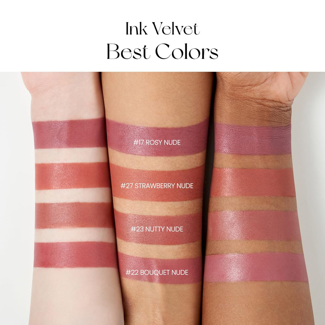 Peripera Ink the Velvet Lip Tint - High Pigment Color, Longwear, Weightless, Not Animal Tested, Gluten-Free, Paraben-Free (002 CELEB DEEP ROSE)