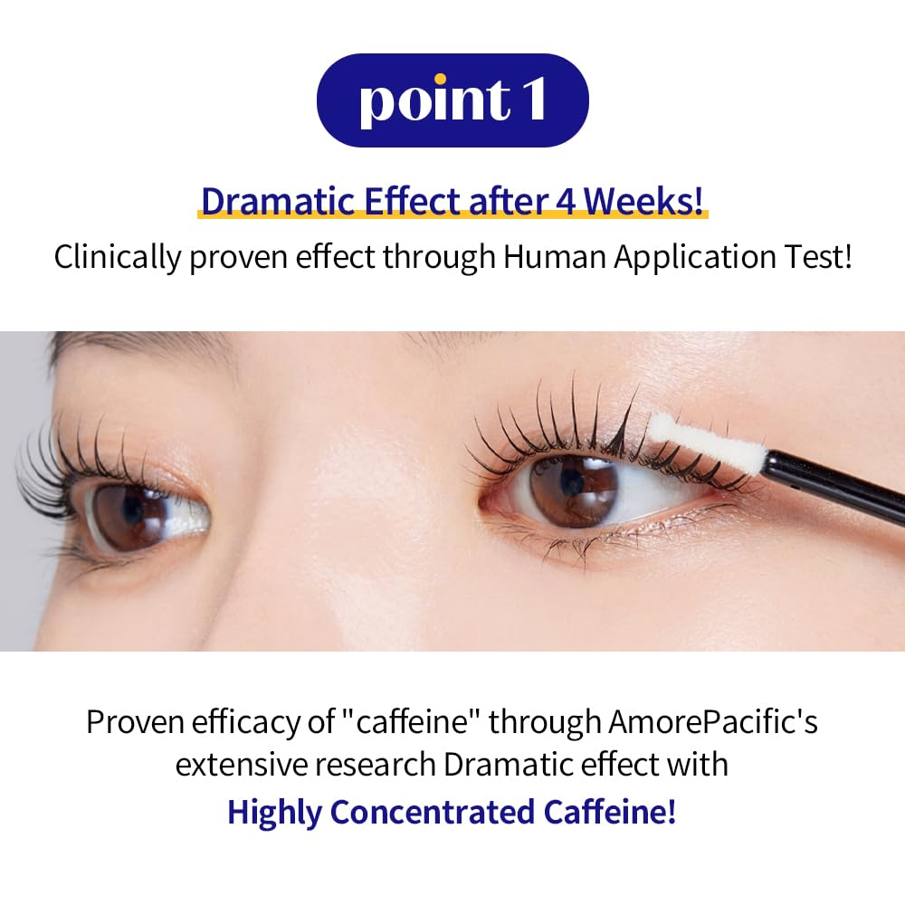 ETUDE Power Eyelash Ampoule (1+1) SET (1.31fl.oz) | Easy and Comfortable Daily Eyelashes Serum | Eyelash Growth Enhancer with Natural Growth Peptides for Long, Thick Lashes | Korean Makeup, Gifting