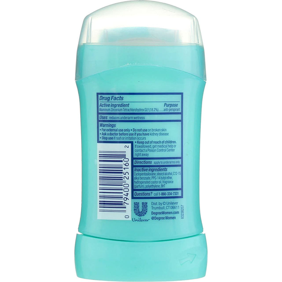 Degree Deodorant 1.6oz Womens Shower Clean (2 Pack)