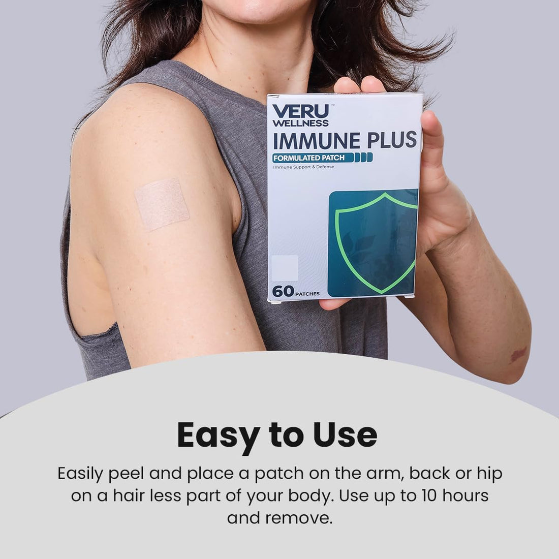 Veru Wellness Bariatric Immune, D3/K2 - Post Bariatric Gastric Bypass and Sleeve Gastrectomy - Non Ingest Patch (60 Days)