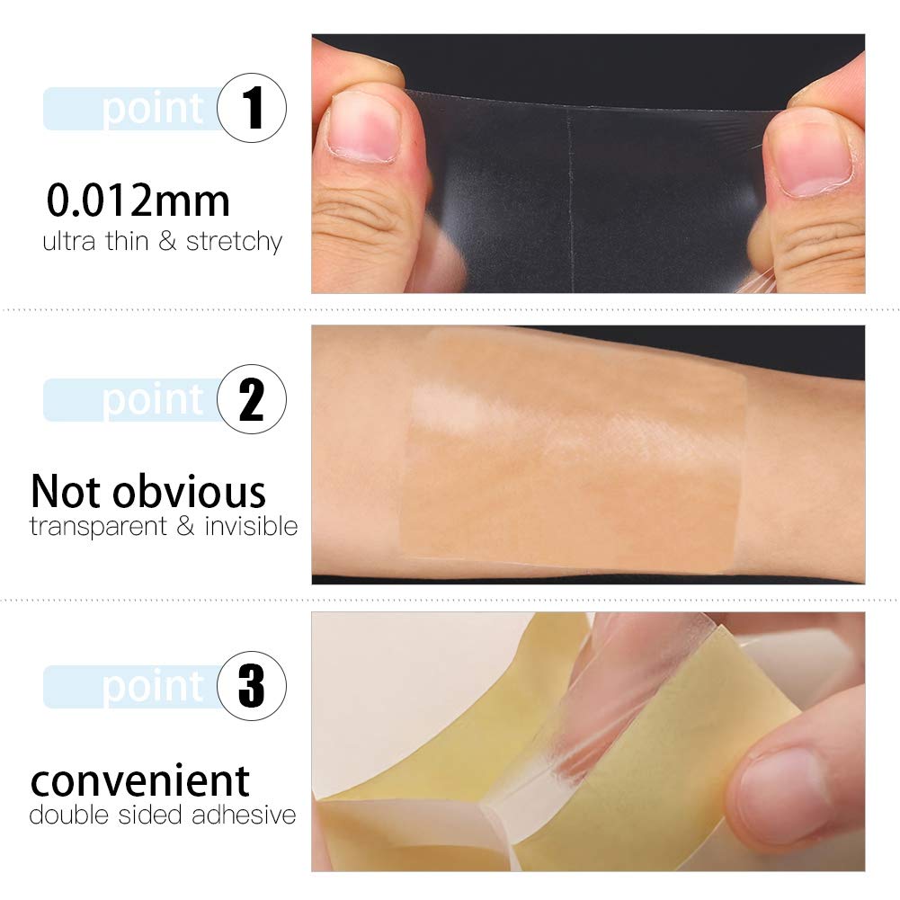 Unisex Antiperspirant Pad Disposable Armpit Sheet Sweat Prevention Pads Transparent Underarm Shielding Antiperspirant Pad,600cm