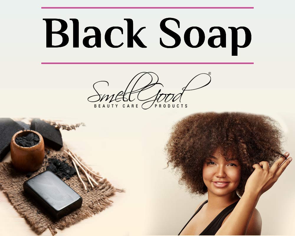 Smellgood Raw african black soap from ghana 10lb brick