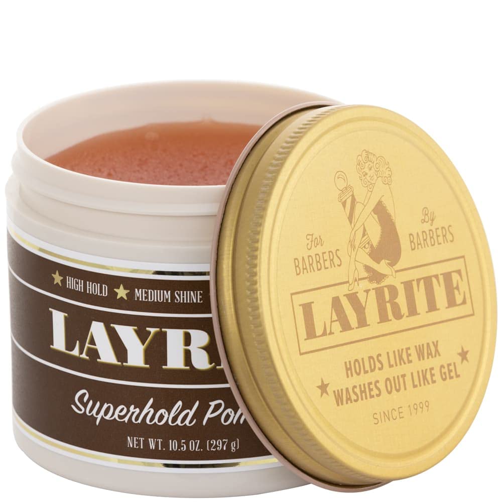 Layrite Superhold Pomade High Hold, Medium Shine, Water Soluble, 227118