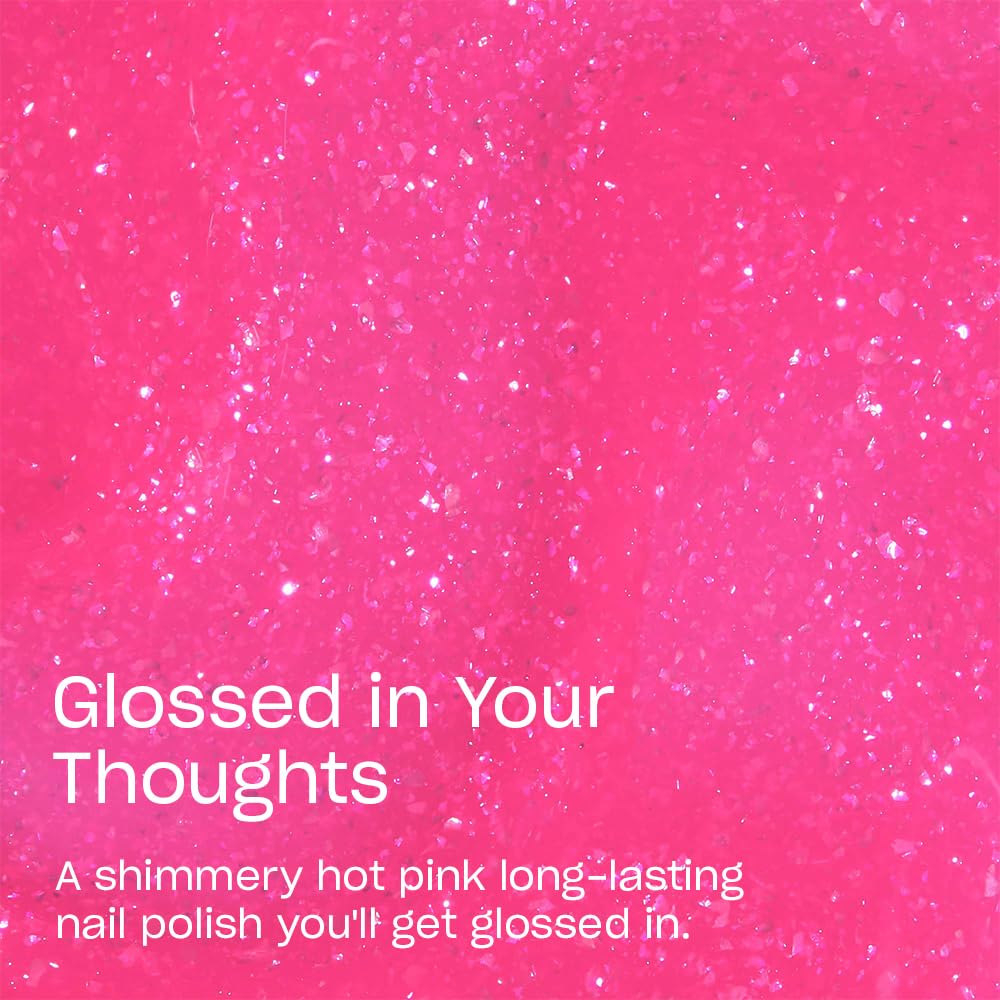 OPI Infinite Shine Glossed in Your Thoughts | Sheer Bright Pink Shimmer Long Wear Gel Like Nail Polish | OPI'm Dreaming Collection