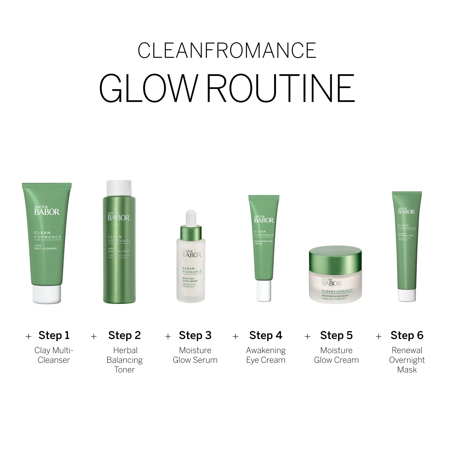 BABOR CLEANFORMANCE CLAY MULTI-CLEANSER, Prebiotic and Probiotic Face Mask and Cleanser, Refines Pores without Over-Drying, Clean Ingredients, Vegan