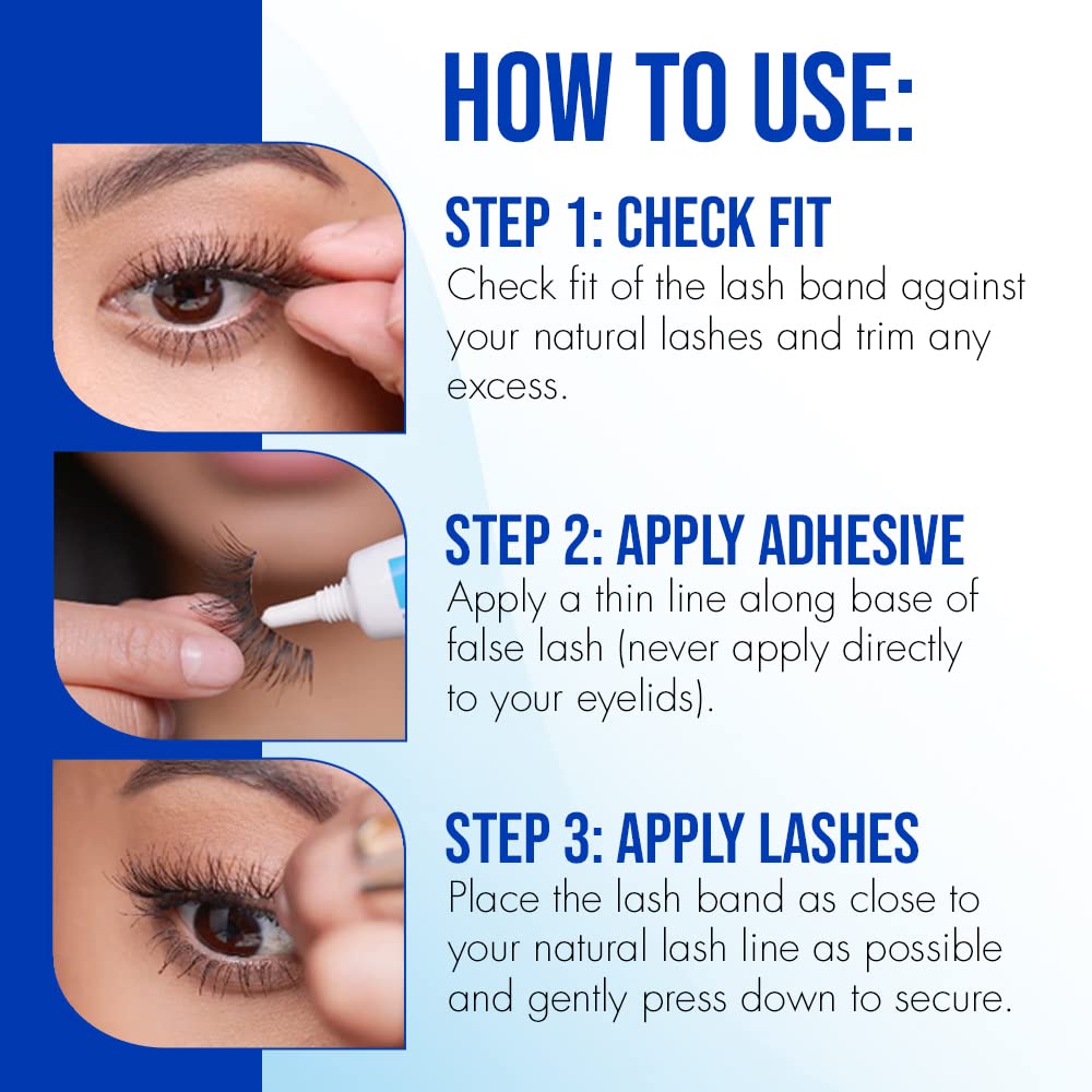 Ardell Duo® Clear Lash Adhesive, Versatile & Flawless Falsies All-Day Lash Fit Adhesive Simple & Convenient Eye Lash Adhesive with Gentle Formula (14 ML, Pack of 1)