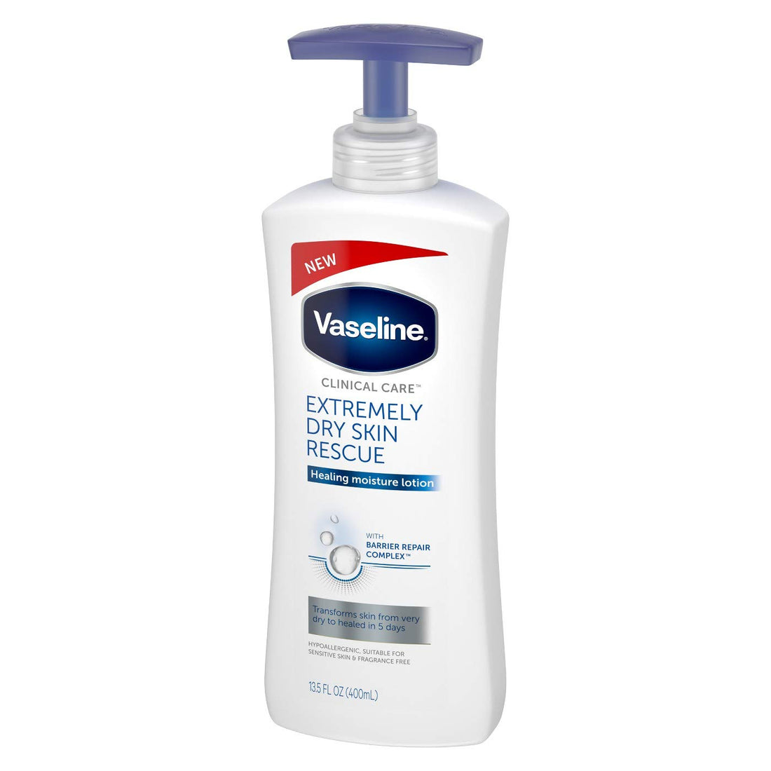 NEW Extremely Dry Skin Rescue Body Lotion Healing Moisture Lotion 13.5 FL OZ (400ml) - 2-PACK