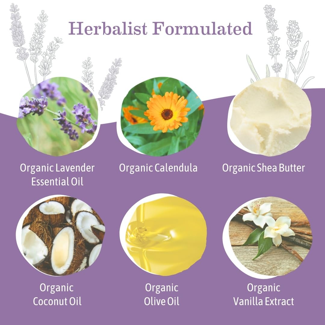 Earth Mama Calming Lavender Baby Wash Liquid Hand Soap Refill, Organic Body Wash for Sensitive Skin, All Purpose Castile Soap Liquid with Coconut Oil, Shea Butter, Calendula & Aloe, 34 fl oz