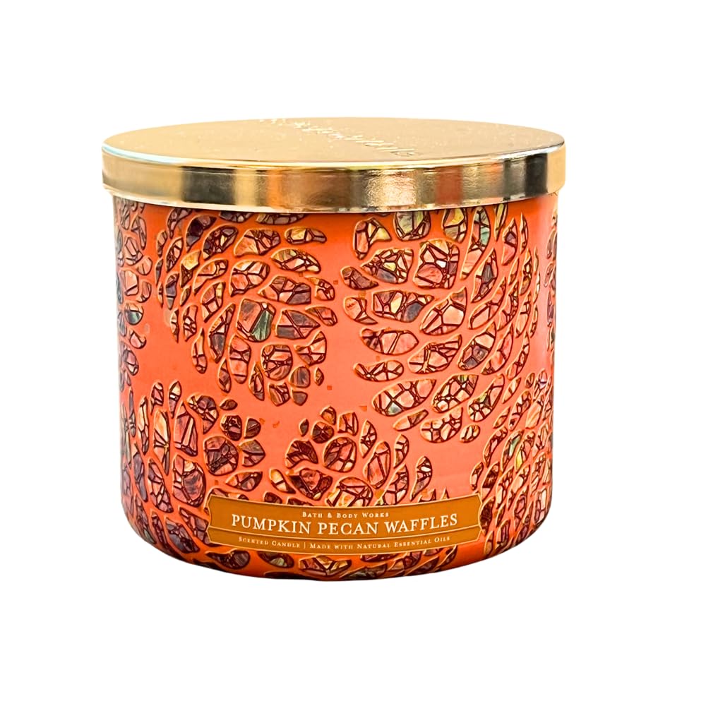 Bath & Body Works Pumpkin Pecan Waffles 3-Wick Scented Candle 14.5 oz
