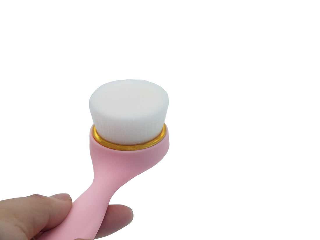 Vincilee Cleansing Brush Ultra-Soft Manual Face Skin Cleanser Brush Massage Brush Makeup Removal Massaging Pore Cleansing Brush with deep Pore Exfoliation