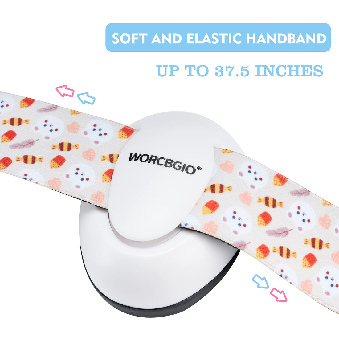 WORCBGIO Infant Ear Protection Headphones with Adjustable Elastic Headband&Comfortable White Muffs Baby Earmuff Helps Sleep Well & Reduce Noise (Gypsophila, Pink